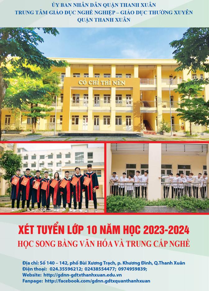 Tuyển sinh vào Lớp 10, năm học 2023 - 2024